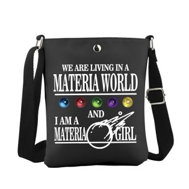 Imagem de WCGXKO Bolsa tiracolo inspirada em jogos JRPG FF7 Gift I Am A Materia Lady Fantasy Gaming, Materia Cro