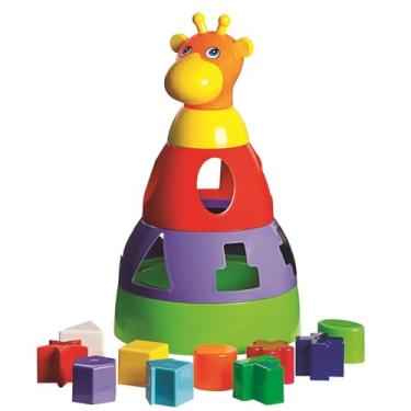 Imagem de Brinquedo Educativo 1 Ano Menina Menino De Encaixar Empilhar