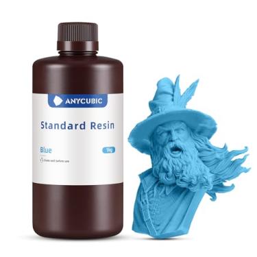 Imagem de ANYCUBIC Resina para impressora 3D, resina de cura UV 405nm sla com alta precisão e cura rápida e excelente fluidez para impressão 3D em LCD (azul, 1kg)