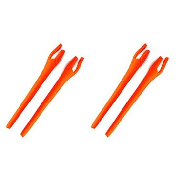 Imagem de SAUCER Kit de borracha de substituição de borracha para óculos de sol Oakley Radar EV Advancer OO9442 | Radar EV Path OO9208 | Radar EV Pitch OO9211 Óculos de sol - laranja + laranja