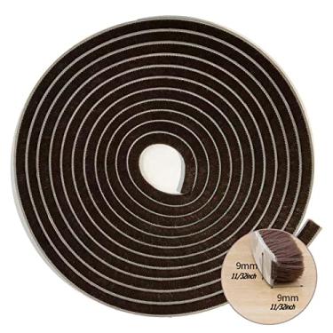 Imagem de Zhilokdor Escova de Vedação para Janela Lateral Deslizante, Vedação de Vedação de Porta de Pilha para Moldura de Porta (80 Pés X 11/32 de Apoio X 11/32 De" de Escova, Marrom)