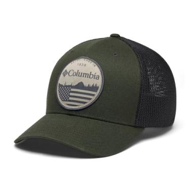 Imagem de Columbia Boné esportivo PFG Mesh Ball, Paisagem verde/preto/bandeira, G-GG