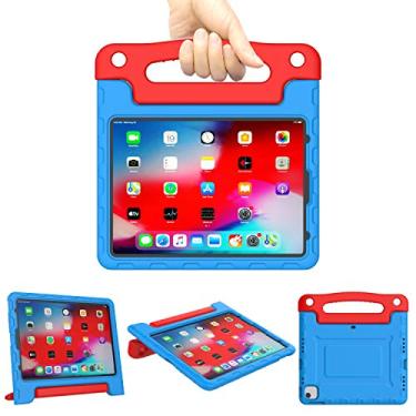Imagem de A ADENK Capa infantil para iPad Air de 11,9 polegadas de 5ª/4ª geração e iPad Pro de 11 polegadas (2022/2020/2018) - leve, à prova de choque, conversível, capa de proteção com alça embutida (azul e
