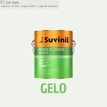 Imagem de Tinta rende cobre muito cores 3,2 litros suvinil - SUVINIL SELF, GELO