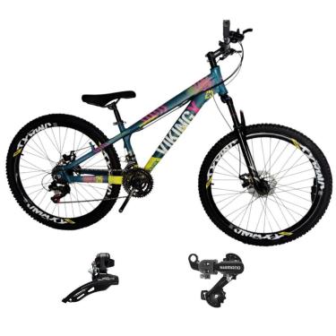 Imagem de Bicicleta 26 VikingX T25 21v Cambios Shimano Dianteiro e Traseiro Pneu 26 Cravudo-Unissex