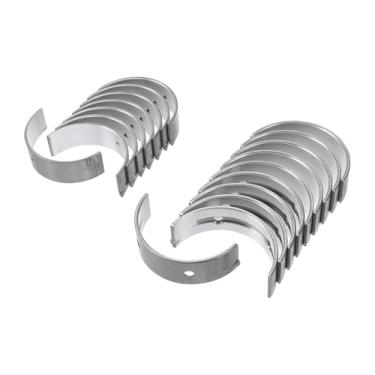 Imagem de ACROPIX Kit de rolamento principal e biela Nº 210202G020/230602G020 para Hyundai Sonata 2012-2016 Rolamento da haste do virabrequim do motor metal prateado 18 peças