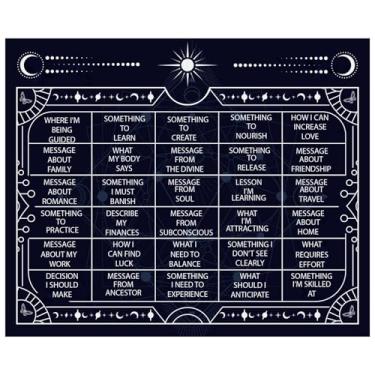 Imagem de BOXOB Altar Cloth, 13.39x11.02in Grid Design Divination Alter Cloths Spiritual Witchcraft Tarot Mat Tablecloth Ideal Accessories for Divination Ritual and Decorations
