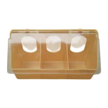 Imagem de Gralara Dispensador de água para alimentação de pombos com anti-vazamento, Três Buracos