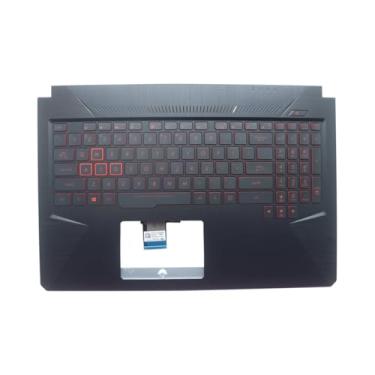 Imagem de Novo apoio para as mãos de substituição para Asus TUF Gaming FX504 FX504G FX504GD FX504GE FX504GM FX80 FX80G capa superior com teclado retroiluminado US 90NR00J2-R31US11