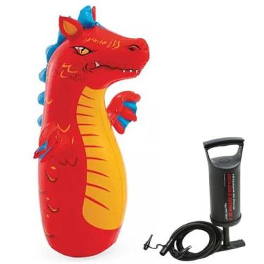 Imagem de Boneco joão bobo teimoso inflável p/crianças animais + bomba - INTEX