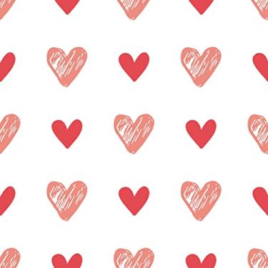 Imagem de Papel De Parede 3m Adesivo Coração Vermelho Teen Infantil Quarto