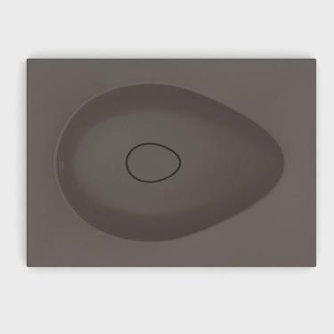 Imagem de Kit 2 Cubas de Sobrepor 62x44,5cm Ruy Ohtake Roca Café