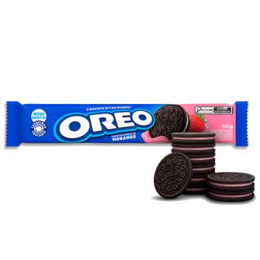 Imagem de Biscoito Oreo Recheado Milkshake de Morango 90g