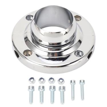 Imagem de Montagem do Piso Coluna de Direção Keenso, Montagem Universal de 2 Polegadas Coluna Com Substituição de Construção de Alumínio Polido para Chevy SBC 350