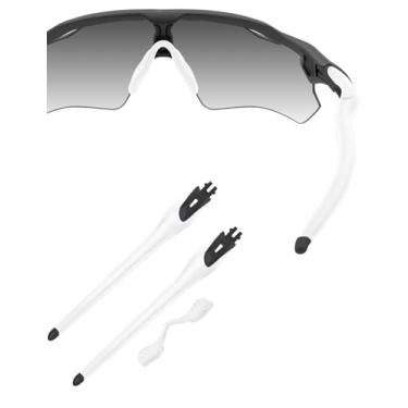 Imagem de HILEEN Óculos de sol preto fosco de substituição para óculos de sol Oakley Radar EV Path Pitch Advancer - Branco