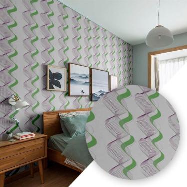 Imagem de Papel de Parede Decoração Adesivo Estampado Pvc com 5 Metros