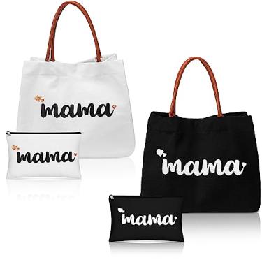 Imagem de Silkfly 4 peças de presentes de aniversário para mãe e filha, presente para mulheres, mamãe, bolsa de maquiagem para mãe de hospital, presente essencial para gravidez, Como mostrado nas imagens., 15.4