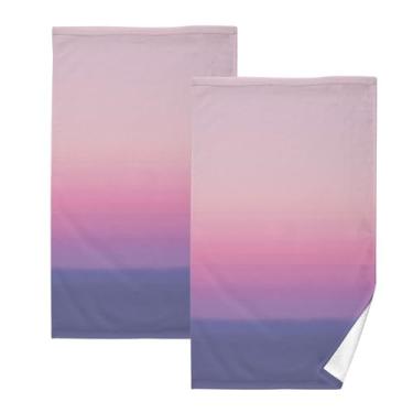 Imagem de Blush Twilight Shift-42 toalhas de banho de algodão 2 peças, toalhas de mão pequenas, toalhas de banho absorventes, toalhas de banho de secagem rápida, toalhas decorativas para banheiro, cozinha
