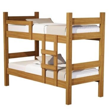 Imagem de Beliche Solteiro Moderno para Quarto 199cm X 160cm Marrom