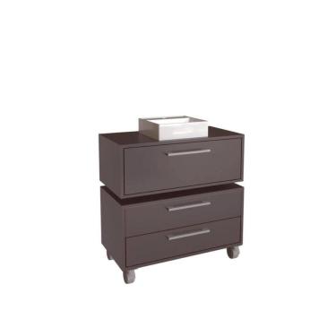 Imagem de Gabinete Suspenso 80cm Alice Grafite com Balcão Cuba Branca 2 Gavetas Com 1 Basculante Para Banheiro