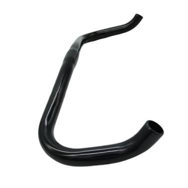 Imagem de UGPLM Mountain Bike Hitlebar Highway Bike Handle Riding Acessórios de ciclismo Guia de alumínio Bullhorn For City Bikes Road Bikes, Preto