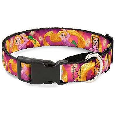 Imagem de Buckle-Down Coleira para cães Martingale – Rapunzel 4 poses/pascal/luzes roxas claras – 3,8 cm de largura – serve para pescoço de 45,7 a 81,2 cm – Grande