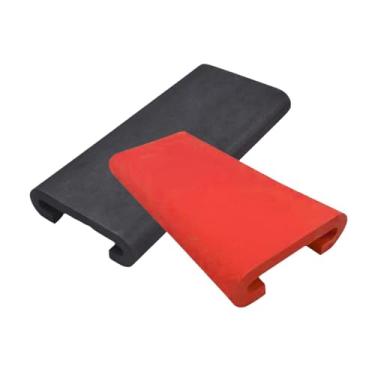 Imagem de menolana 2x Dragon Boat Seat Pad Anti -Slip Caiaque Tapete de caiaque Absorção de choque à prova d'água U Shape, Preto Vermelho