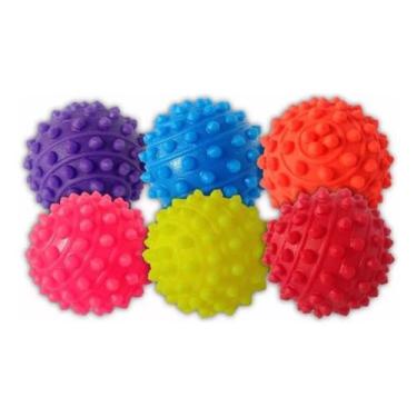 Imagem de KIT 6 Bolas Para Fisioterapia Com Cravo Unidade Supermedy, BOLA COM CR