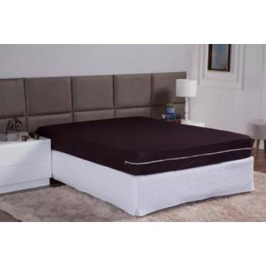 Imagem de Capa Protetora Para Cama Casal Padrão Com Zíper Malha Gel Protege o Co