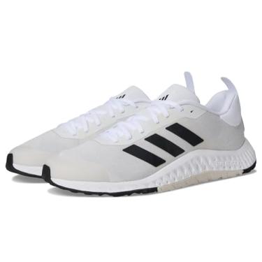 Imagem de adidas Tênis unissex Everyset, Branco/Núcleo Preto/Cinza One, 15 Women/14 Men