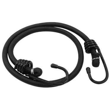 Imagem de Hordion Cordão elástico de 101 cm com ganchos, pacote com 4 tiras elásticas resistentes, corda elástica forte para barraca ao ar livre, acampamento, carga, trailer, bicicleta, bagagem, bagagem, preto