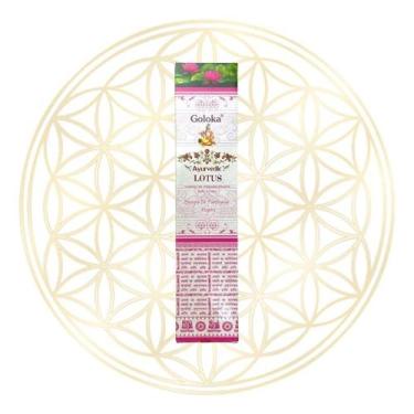 Imagem de Incenso Goloka Indiano Vareta Linha Ayurvedic - AROMAS, Lótus