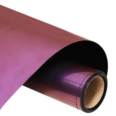 Imagem de FUNKAKA Rolo De Vinil Camaleão Htv, Transferência Térmica, 30 Cm X 2,7 M, Azul Marinho Para Vermelho, Degradê, Passar A Ferro Em Camisetas, Mudança Cor, Pu Elástico, Todos Os Cortadores, Máquina Fác