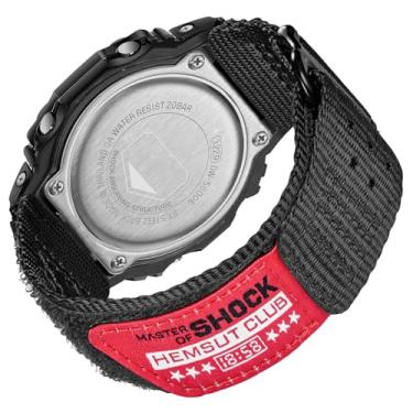 Imagem de Pulseira de relógio de substituição para Casio G-Shock GA-100/110/120/135/2100, DW-5600E/5610/5700/8900, pulseira Casio de nylon respirável de 16 mm