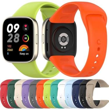 Imagem de Pulseira de Silicone para Redmi Watch 3, cinto de substituição (Deep Green)