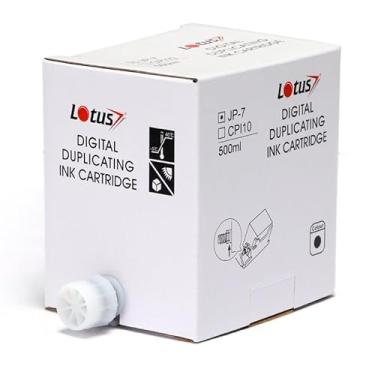 Imagem de Tinta Lotus Preto 500ml Compatível para Duplicador Ricoh JP730, JP735, JP750 - Rendimento Estimado de 5.000 Páginas com 5% de Cobertura