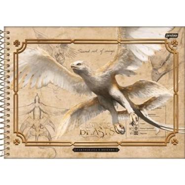 Imagem de CADERNO ESPIRAL 275X200MM CD CART 80FLS ANIMAIS FANTASTICOS FSC - JANDAIA - 75192-24