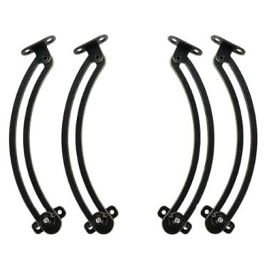 Imagem de Bitray Dobradiça de suporte de tampa de 2 peças, bronze, 17,8 cm (lado esquerdo e direito)