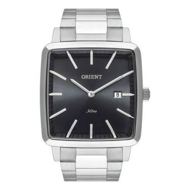 Imagem de Relógio Orient Masculino Prata Prova D'água Quadrado Cor Da Correia Pr