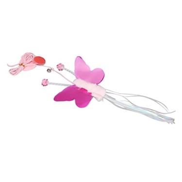 Imagem de Ymiko Brinquedo da Porta de Gato, Corda Elástica Pendurada Brinquedo para Gatos para Adultos de Interior Entediado Kitten Door Hanging Cat Toy Cat Teaser Toy Door para Exercitar a Eliminação do