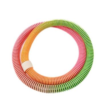 Imagem de UGPLM Anel de exercício dobrável para fitness, acessório decorativo, círculo para barriga, com peso para mulheres, cintura, pilates, viagem, academia em