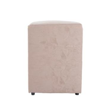 Imagem de Assento De Puff Cadeira Banco Grande Decorativo 45 X 34 Cm em Suede (Palha)