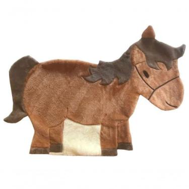 Imagem de Tapete Pelúcia Cavalinho 1,10M X 70Cm Quarto Infantil Base Emborrachad