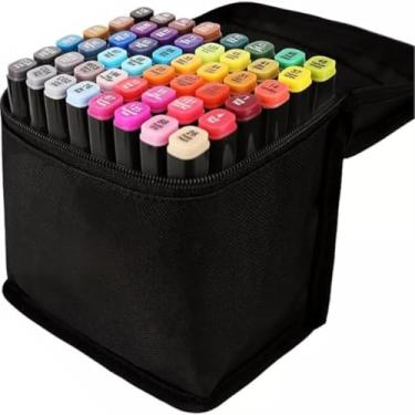 Imagem de Caneta Touch para Pintura Artística, Ponta Fina, Cores Vibrantes (48)