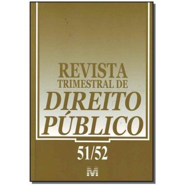 Imagem de Revista Trimestral De Direito Publico Ed. 51 E 52