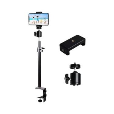 Imagem de Suporte De Mesa Para Câmera DSLR Com Cabeça Esférica Para Celular, Víd