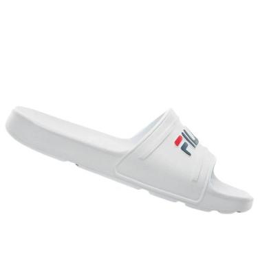 Imagem de Chinelo Fila Sleek Slide Feminino, Branco, 37