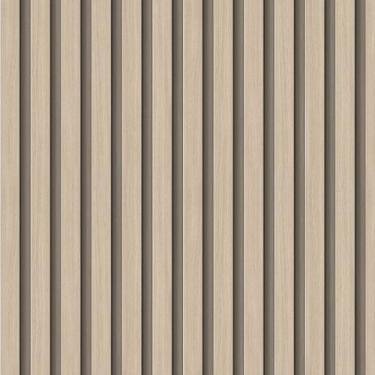 Imagem de Papel De Parede Madeira Adesivo Ripado 10 Metros Lavável 3d Autocolant