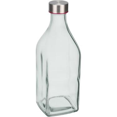 Imagem de GARRAFA ÁGUA SUCO HOME&CO VIDRO 1L 25x9x9cm TRANSPARENTE