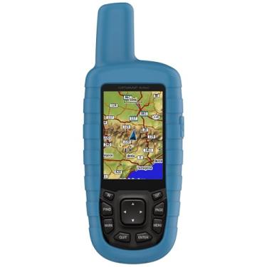 Imagem de Compatível com Garmin GPSMAP 62 62S 62SC 621SC 631SC 63 63SC 63CSX, capa protetora de silicone macio para Garmin GPSMAP 64 64S 64SC 64ST 629SC (azul)